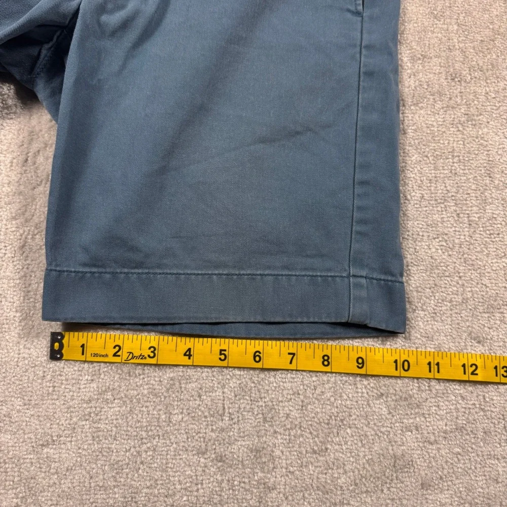 J.Crew Chino Shorts Mens 31 Blue Cotton Twill Casual Summer 9 Inseam Solid